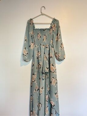 Rue21 Floral Maxi Romper Dress
